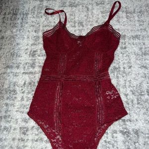 Charlotte Russe Red Body Suit
